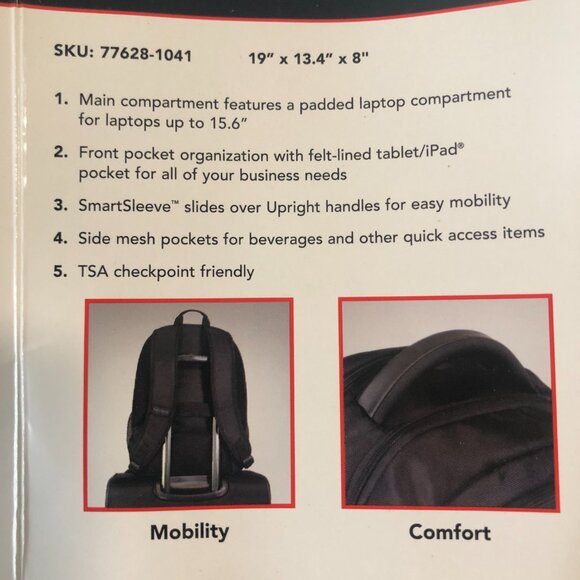 Samsonite Revell Executive Command Laptop Backpack - Picture 3 of 4